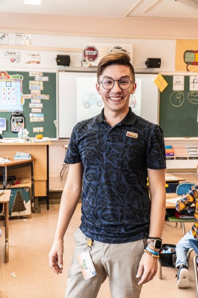 Tommy, enseignant de 1re année à l’École de l’Envol – La Sarre, CSS Lac-Abitibi, Abitibi-Ouest